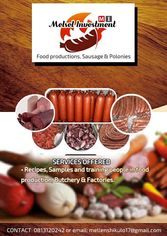 MelenShikulo's tweet photo. You need any sausage,Polony, mince and all butcher products.. contact me, and also if you need training to start doing your own sausages at home, hit me up😎😎 @pnpnamibia @hartlief @Meatco_Namibia get a sample, let us work together https://t.co/PB7k9VeRcc