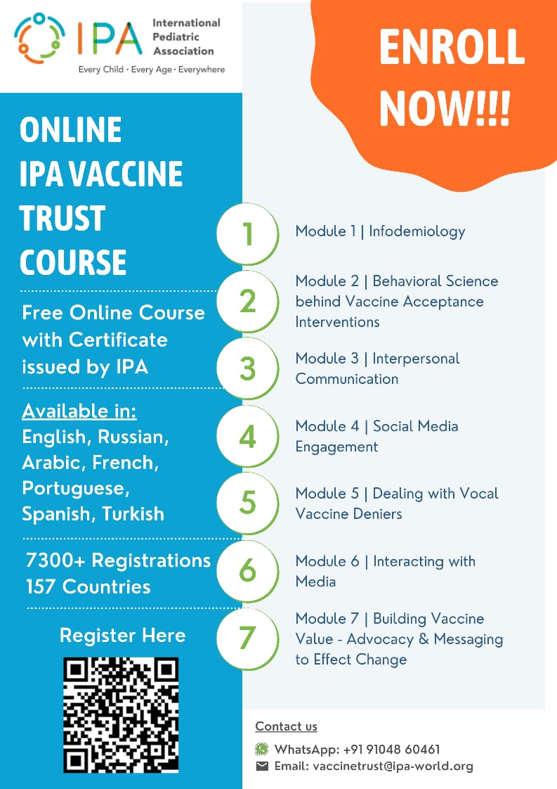 #CommunicateToVaccinate #VaccineHesitancy concerns individuals decision-making processes, & effective communication is the best way to address this. #IPAVaccineTrustcourse- Building Vaccine Value - Advocacy & Messaging to Effect Change. @naveenthacker @IPAWorldorg @IpaTrust