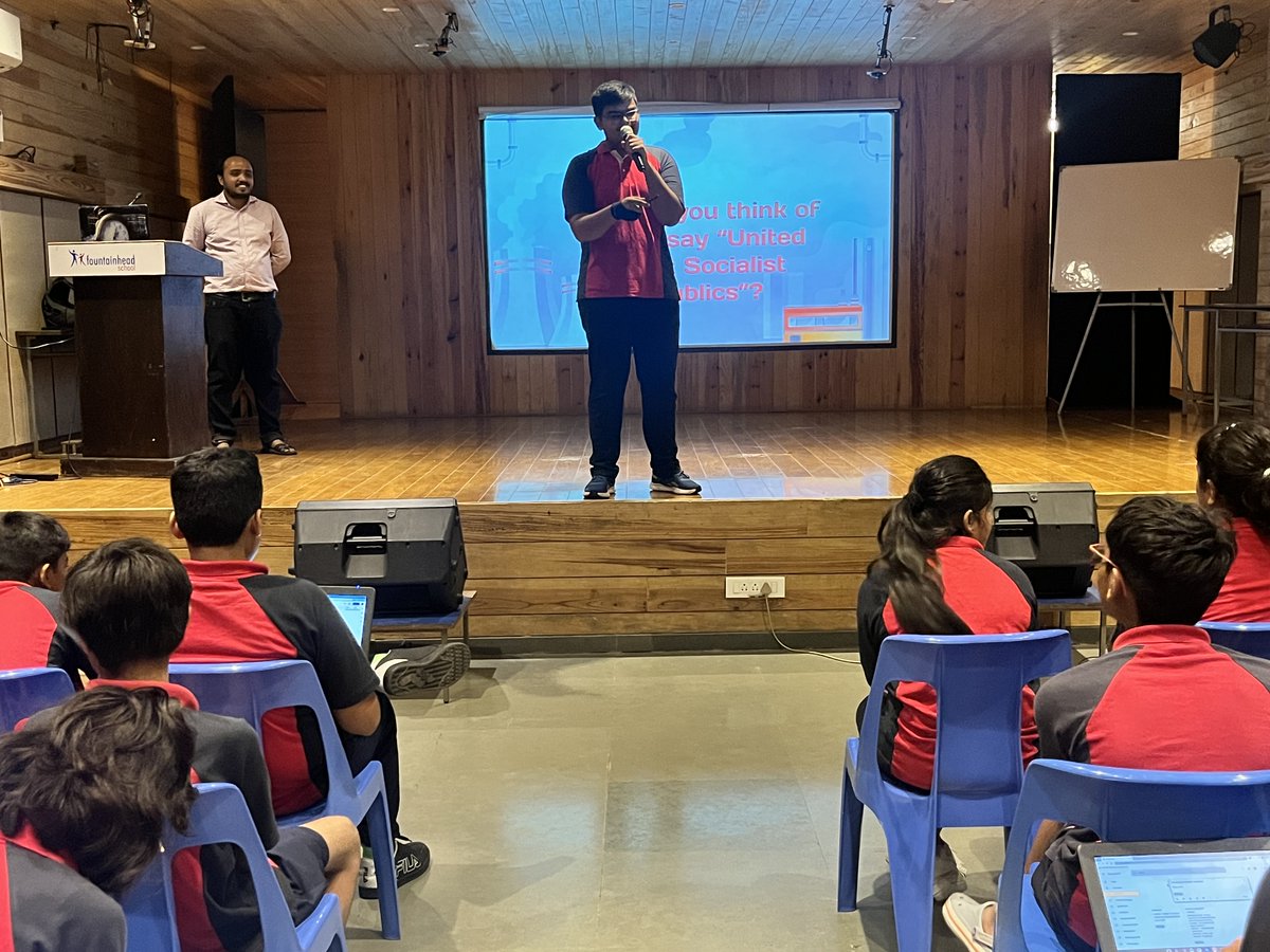 FSSurat's tweet photo. G8 Humanities Ss attended a guest speaker session on Nuclear hazards focused on Chernobyl nuclear disaster. The session was divided into two parts: the physics part and the political, economic and social impact.
#FSWay #FSHappenings #FSStudents #FSLife #IBClassrooms https://t.co/93QEhySsJ7