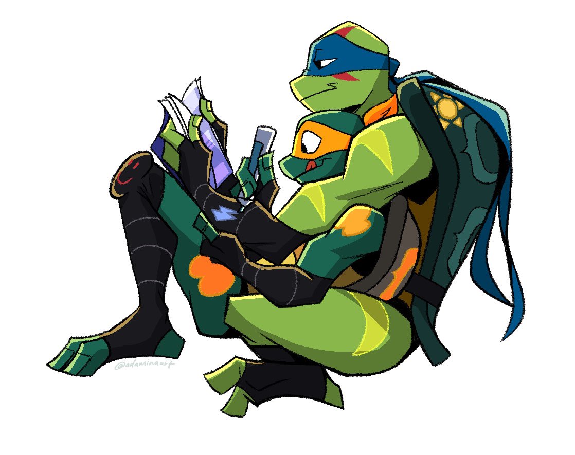 adaminaart's tweet photo. Big brother and little brother #SaveRiseoftheTMNT #RiseoftheTMNT #RiseoftheTMNTmovie #rottmnt #Leonardo #Michelangelo #myart #TMNT https://t.co/DQvtvBHl4S