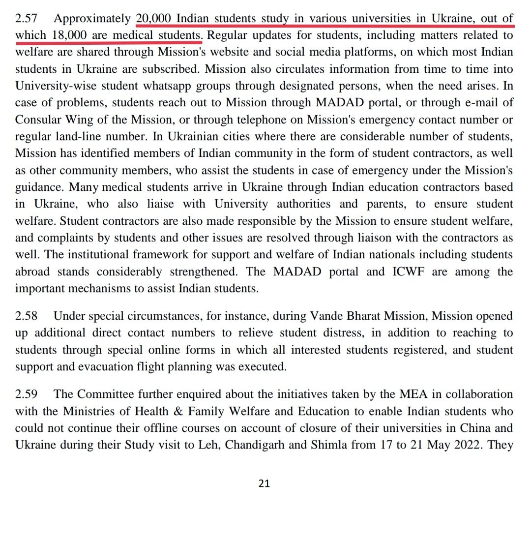 pratik_dhal's tweet photo. Facts &amp; figure given by @NMC_IND to GOI is false. Approx 16k students (12k to be absorbed excluding 4k-5k interns) returned from Ukraine are NEET qualified. Implement the 15th report, Committee on External Affairs, 2022,(Para-2.67) 'ABSORB IN INDIA ONLY'. @PMOIndia @MoHFW_INDIA https://t.co/juGjpEU4qy