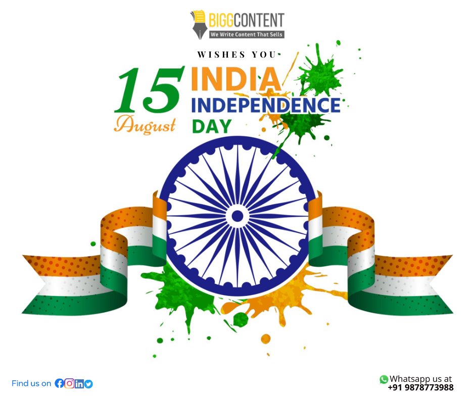 bigg_content's tweet photo. 👉 नई सुबह, नई उम्मीद और नई  कोशिश।

#HappyIndependence आप सभी को #BiggContent की ओर से।  #NayaBharat #Navbharat ✨✨ https://t.co/9uOOQQG1Fe