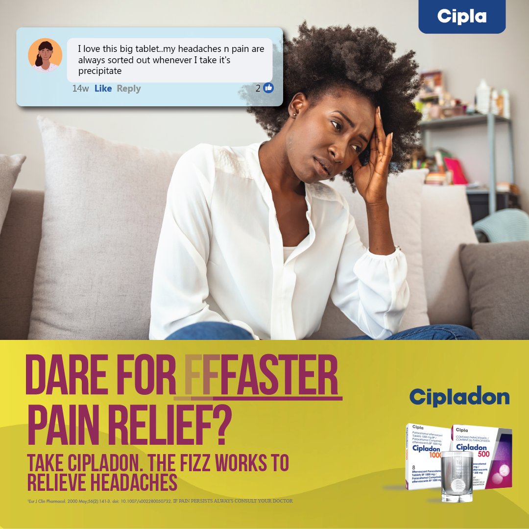 cipladon's tweet photo. Our customers say 🔊 “…my headache n pain are always sorted out ..” Take #Cipladon! The fizz works fffaster to relieve #pain .
If symptoms persist seek medical advice.
#dareforfasterpainrelief  #TrytheFIZZ #headacherelief #feverremedies #coldandfluremedies #toothacheremedy https://t.co/LbeIlAM2MT