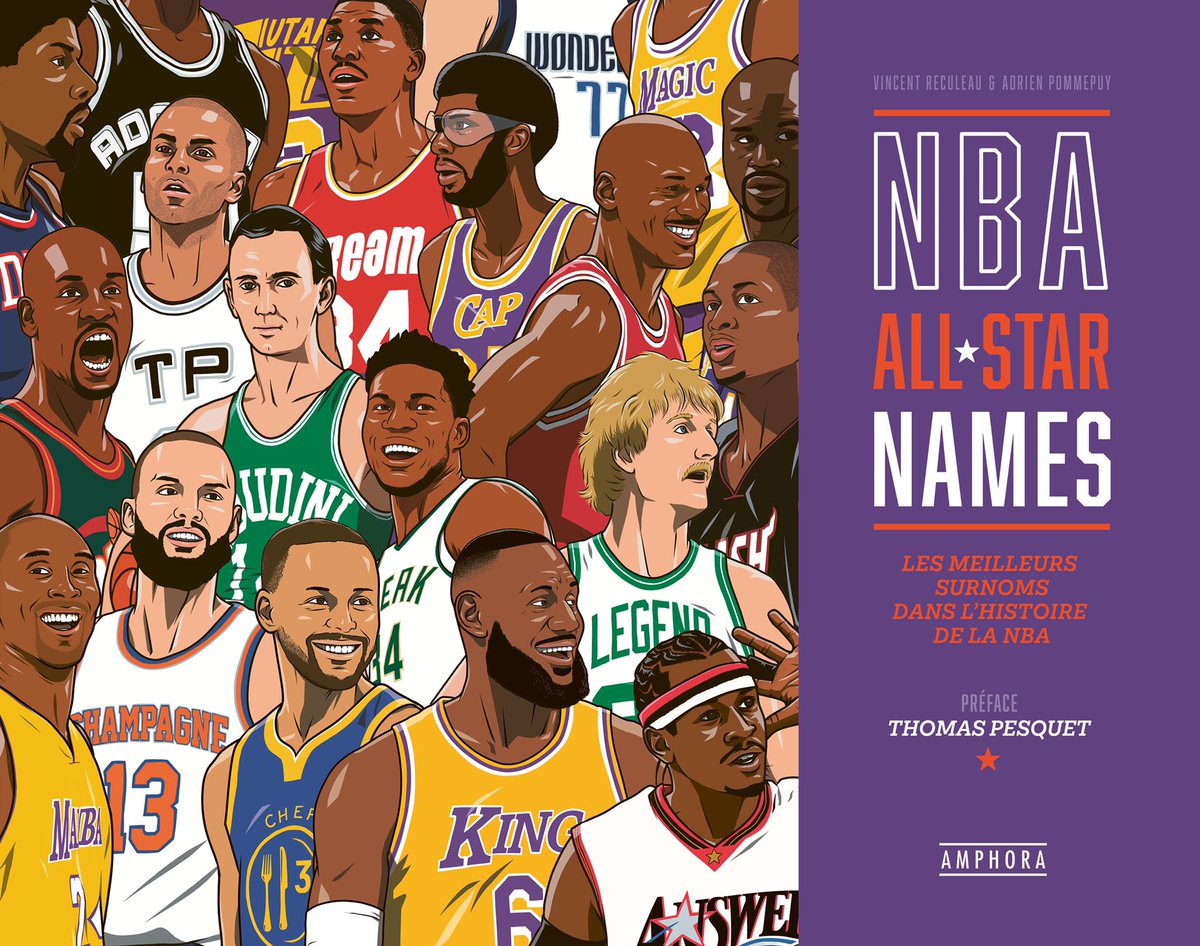 AdrienPMMP's tweet image. 📕NBA All-Star Names📕
🏀Les meilleurs surnoms dans l’histoire de la NBA🏀
✍🏻 329 portraits et illustrations 
⭐️Préface de Thomas Pesquet⭐️
@Thom_astro 
⛹🏿‍♂️305 joueurs
⛹🏿‍♂️⛹️‍♂️8 duos
⛹🏿‍♂️⛹️‍♂️⛹🏾‍♂️8 trios
⛹🏿‍♂️⛹️‍♂️⛹🏾‍♂️⛹🏻‍♂️8 groupes
🗓 Sortie le 13 octobre aux @EditionsAmphora et déjà en pre-commande !