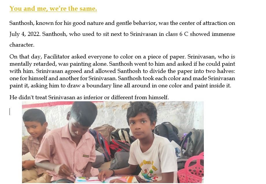 yellowbag_org's tweet photo. This isn't just about exploring a skill. The last sentence written is the purpose. We couldn't have articulated any better than Santhosh. @malpani @kanimohamed1996 https://t.co/4mB7eLsuX0