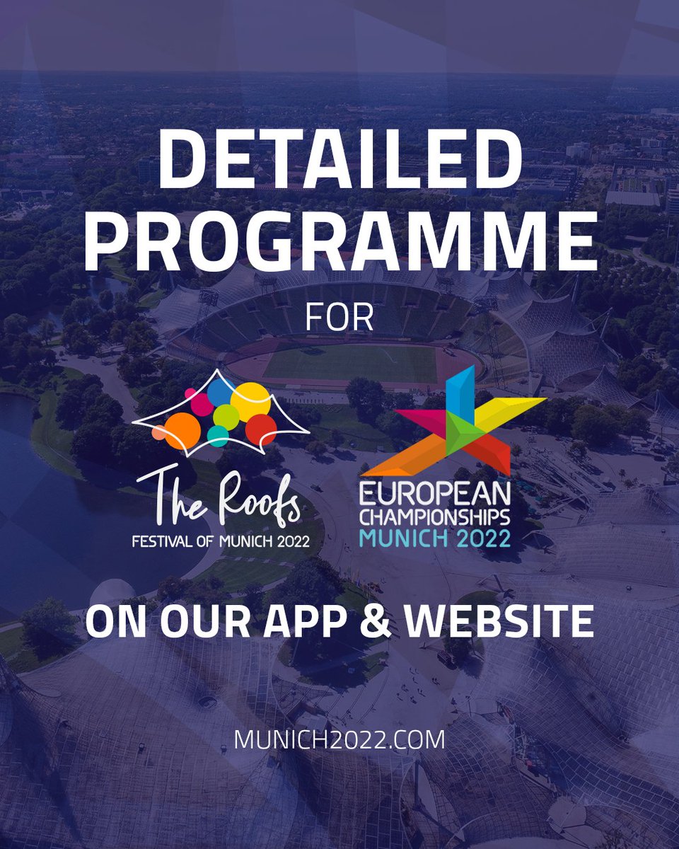 ECMunich2022's tweet photo. The table is set for day 6 of the European Championships #Munich2022. 
🎟 https://t.co/h6bEAblobs
__________

Es ist angerichtet. Hier kommt Tag 6 der European Championships Munich 2022. #BackToTheRoofs
🎟 https://t.co/16mtAX0Ulp

@euro_champs @olympiapark https://t.co/E8l6ROTCCY
