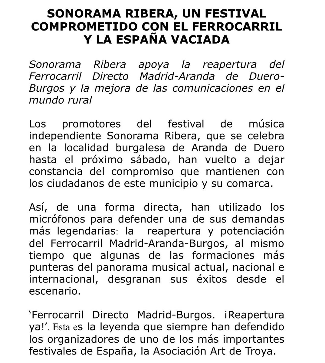 Sonorama Ribera tweet media