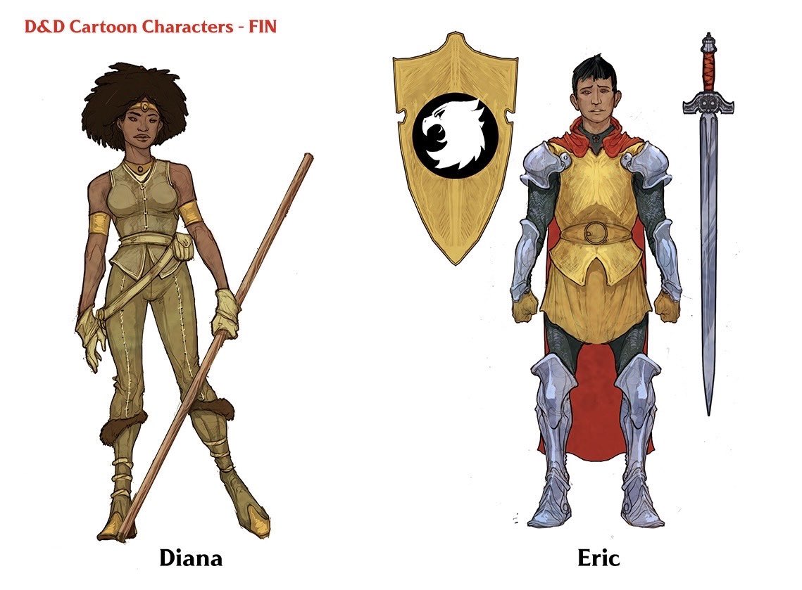WhittersRichard's tweet photo. My lineup of characters from the old D&amp;D Cartoon series https://t.co/ETwkMZcLlF