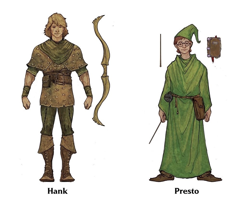 My lineup of characters from the old D&amp;D Cartoon series