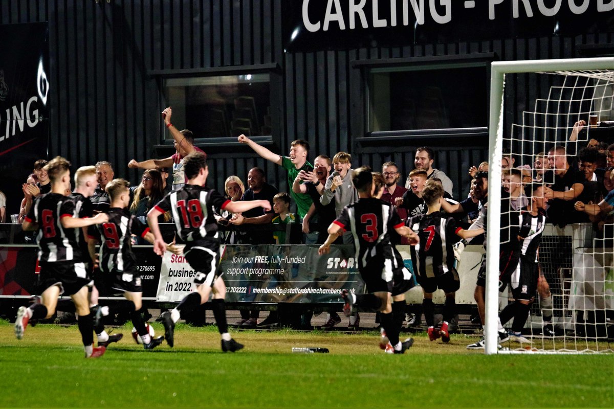 Well done to the lads in the FA Youth Cup last night. The Under 18s beating Lichfield City 3-1 on penalties tonight after the game finished 1-1.