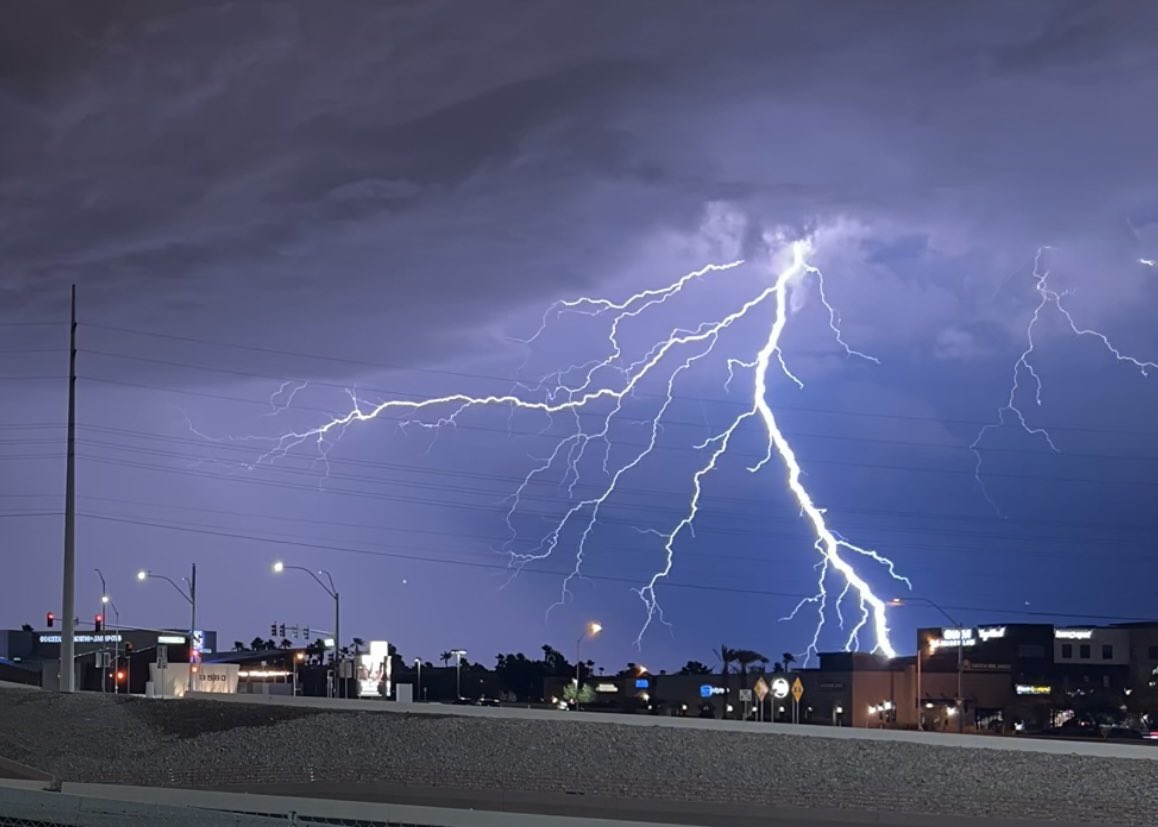 lighting in Las Vegas tonight