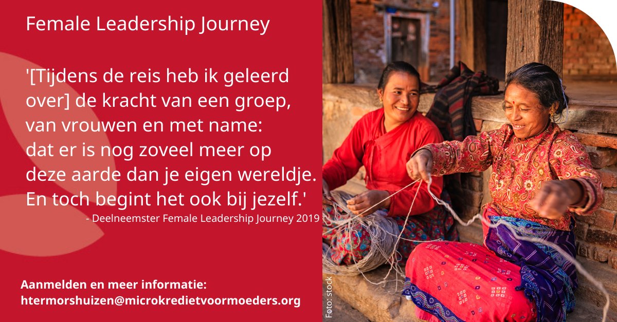 Ben jij erbij? Februari '23 vertrekken we naar #Nepal voor de Female Leadership Journey. Klinkt dat als iets voor jou, of iemand die je kent? Meld je nu aan voor de inspiratiesessie op 7 sept. a.s. in #Haarlem 🔗bit.ly/3PksEtk
#vrouwelijkleiderschap #zelfontwikkeling