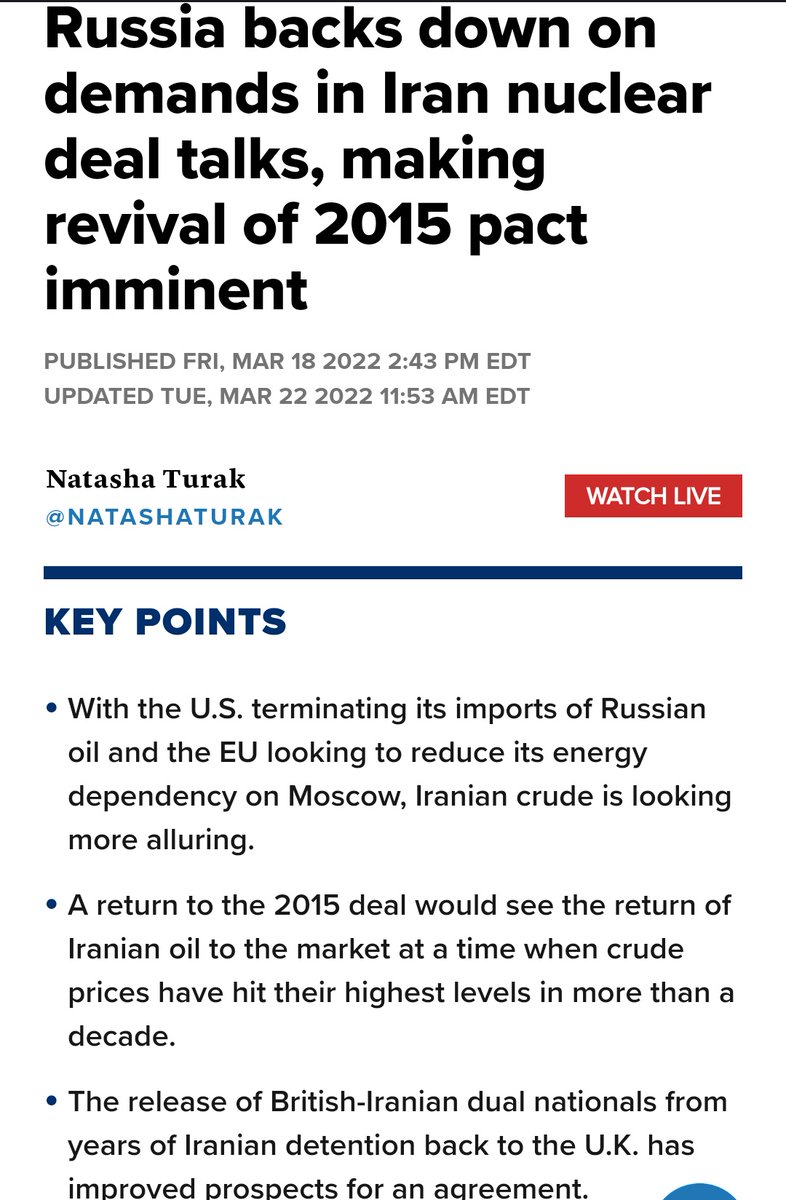 nonamenonumbe12's tweet photo. Under the Joint Comprehensive Plan of action #JCPO in '15,🇷🇺 agreed to buy 🇮🇷's excess U⁹² so that the regime could not build ☢️ weapon,but now Biden admin is considering allowing 🇷🇺 to buy 🇮🇷's excess enriched uranium under the terms of new ☢️ deal.
#Iran
#Russia
#NuclearDeal https://t.co/CuZUoLRQVE