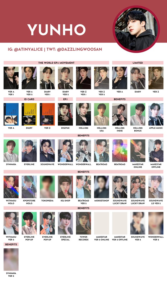 ATEEZ [THE WORLD EP.1 : MOVEMENT] — photocard template / wishlist