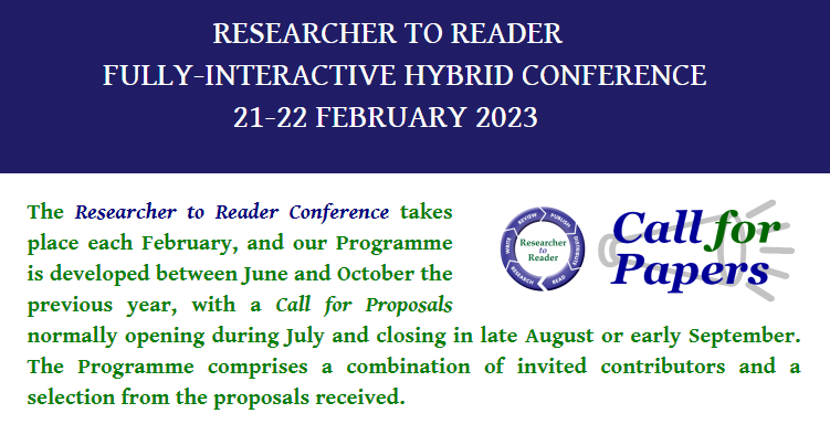 The #R2RConf Call for Papers remains open for just one month - until 15 September. Don't forget to get your proposals in. Please don't leave it until the last minute! r2rconf.com/r2r-call-for-p…
