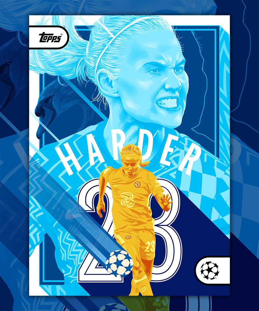 Excited to share the first in my <a href="/Topps_UK/">Topps UK</a> series of collectable cards for <a href="/PernilleMHarder/">Pernille Harder</a> <a href="/ChelseaFCW/">Chelsea FC Women</a> Only available for 7 days!  uk.topps.com/project-22/pro…