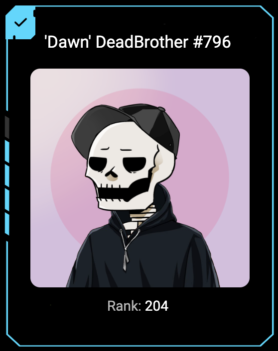 dbrothersclub's tweet photo. DeadBrothers 💀, 

It's time for a #NFTGiveaway 🎁
To win this 'Dawn' DeadBrother 💀, all you have to do:

1⃣Follow: @dbrothersclub 
2⃣Like 👍, RT♻️ 
3⃣TAG 3 Friends 🎫.

24Hours ⌛️

https://t.co/Dmr4OMnspJ
#Elrond #ElrondNFTs #ElrondCommunity #ElrondGiveaway #ElrondNetwork #NFTs https://t.co/IUTKcSg1mx