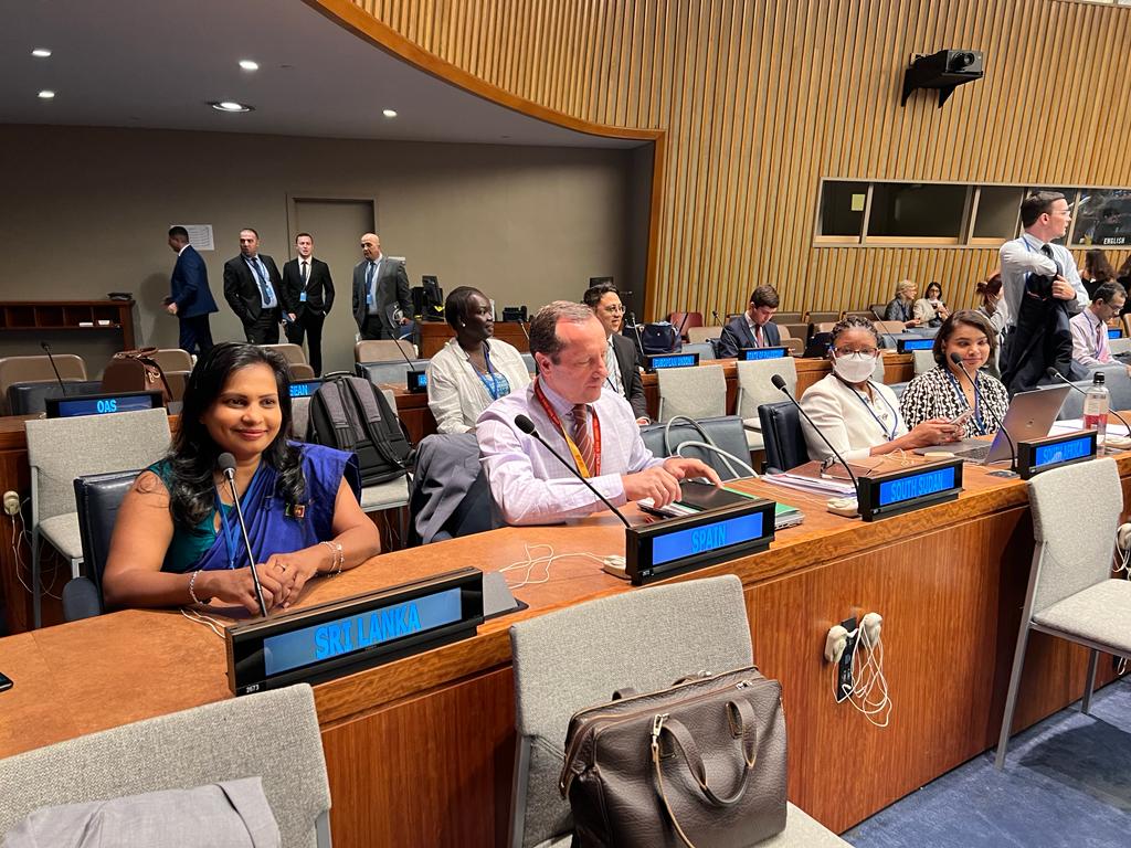 icta_srilanka's tweet photo. Ms. Chadika Yahampath representing ICTA, attended the United Nations Open Ended Working Group (OEWG) discussions on Cyber and International Security initiative and UN Women in Cyber (WIC) fellowship programme from 18th - 29th July 2022 at United Nations in New York, USA. https://t.co/zu1mOPnnNT