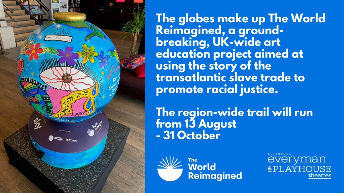 LivEveryPlay's tweet photo. The World Reimagined Globe has landed in the Everyman!๐
The trail will run until 31st October
#theworldreimagined #everymanliverpool https://t.co/cKXrzcrbDl
