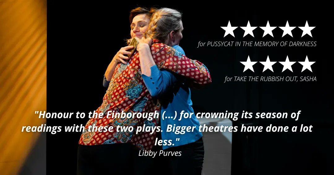 TwoUkrainian's tweet photo. ★★★★★ for PUSSYCAT IN THE MEMORY OF DARKNESS
★★★★ for TAKE THE RUBBISH OUT, SASHA
from @lib_thinks

Read review at: https://t.co/U4yqOogTCW 

TWO UKRAINIAN PLAYS will be at @finborough until 3 September 2022. Booking now at: https://t.co/3R4yeDsPzT

📷 : @CFlintphoto https://t.co/3WMUgxq7pV
