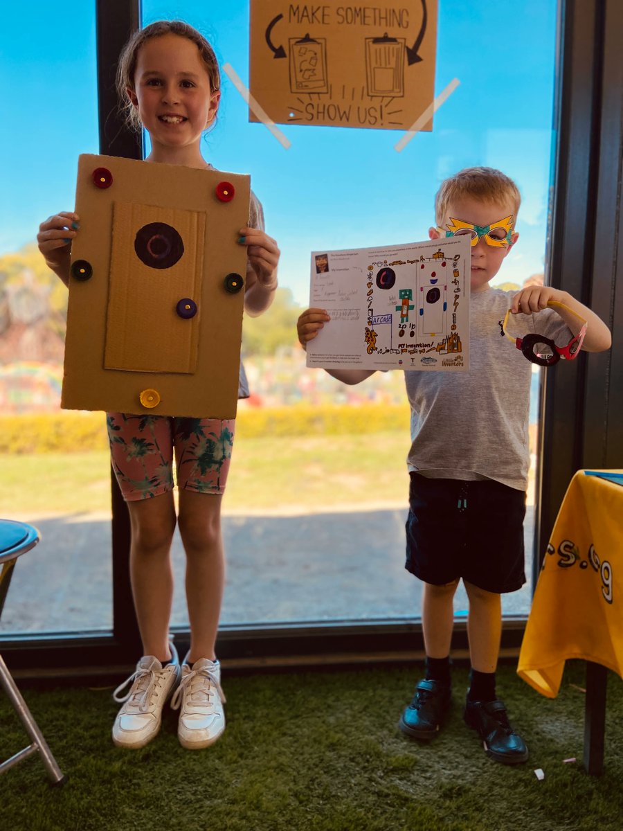 We love The Nowhere Emporium so much @RossAuthor, it's inspired one of our bookish challenges at @TribeCarlisle! 📚 We ask kids to invent a machine to take them anywhere in the world. It'll need some serious horsepower right?! Inventor Leah chose to travel via a magical door! 🚪