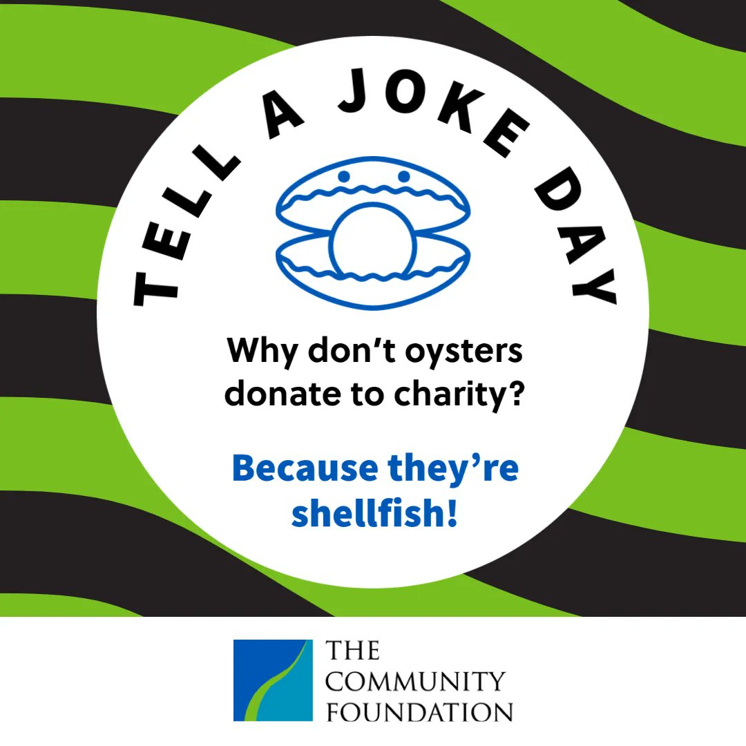 RACF500's tweet photo. We love a good joke.
#TellaJokeDay #rochesterny #dontbeashellfish
https://t.co/CVdnmbtCgu https://t.co/kAYoQs6KaN