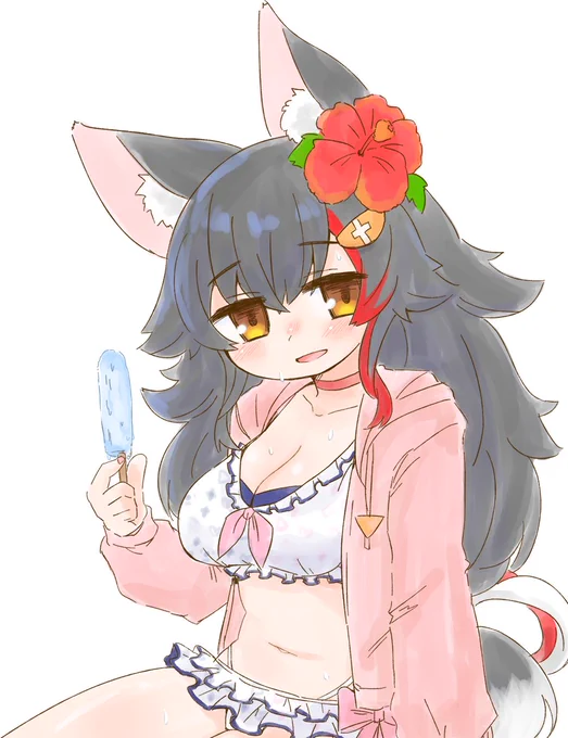 水着ミオしゃ#みおーん絵 