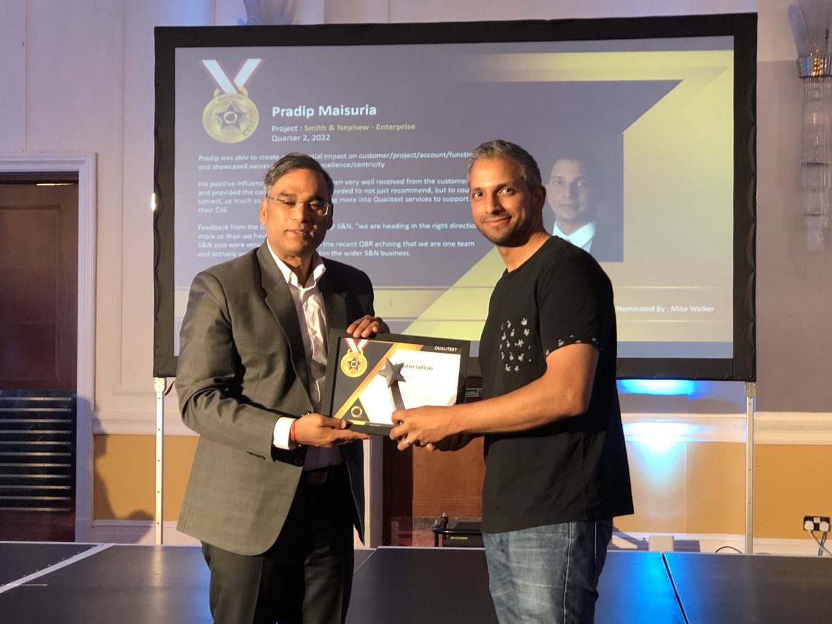 QualityAIGroup's tweet photo. #Qualitesters in the UK spent an amazing day, as Qualitest CEO - Anbu Muppidathi spent some great time and handed over awards to our Qualitstars and top performers.
Check out some of the moments here
#LeadershipTalks #Leadership #LifeAtQualitest #QualityEngineering #QA https://t.co/8DVwM0M6TG