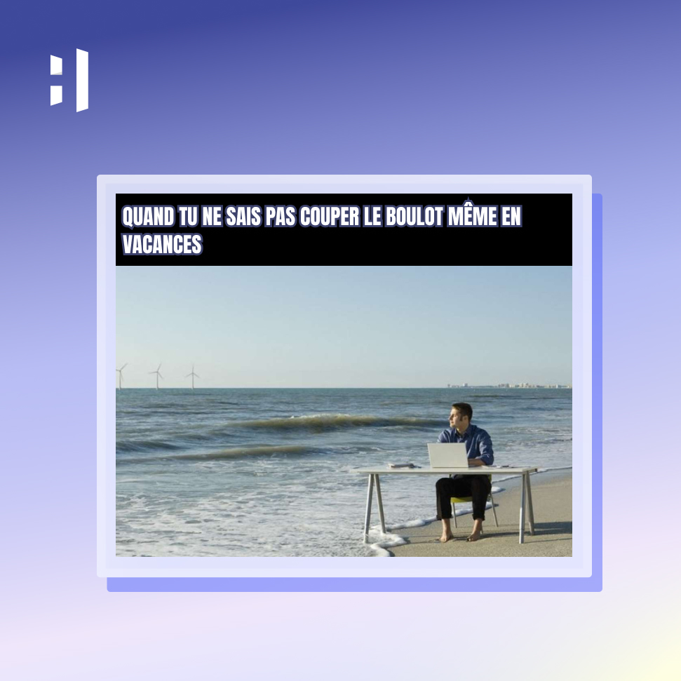 Comment se passent les #vacances ? Bien ! 🤩

On sait que pour certaines personnes, c'est difficile de se #déconnecter du #travail alors on a pensé à toi 😁