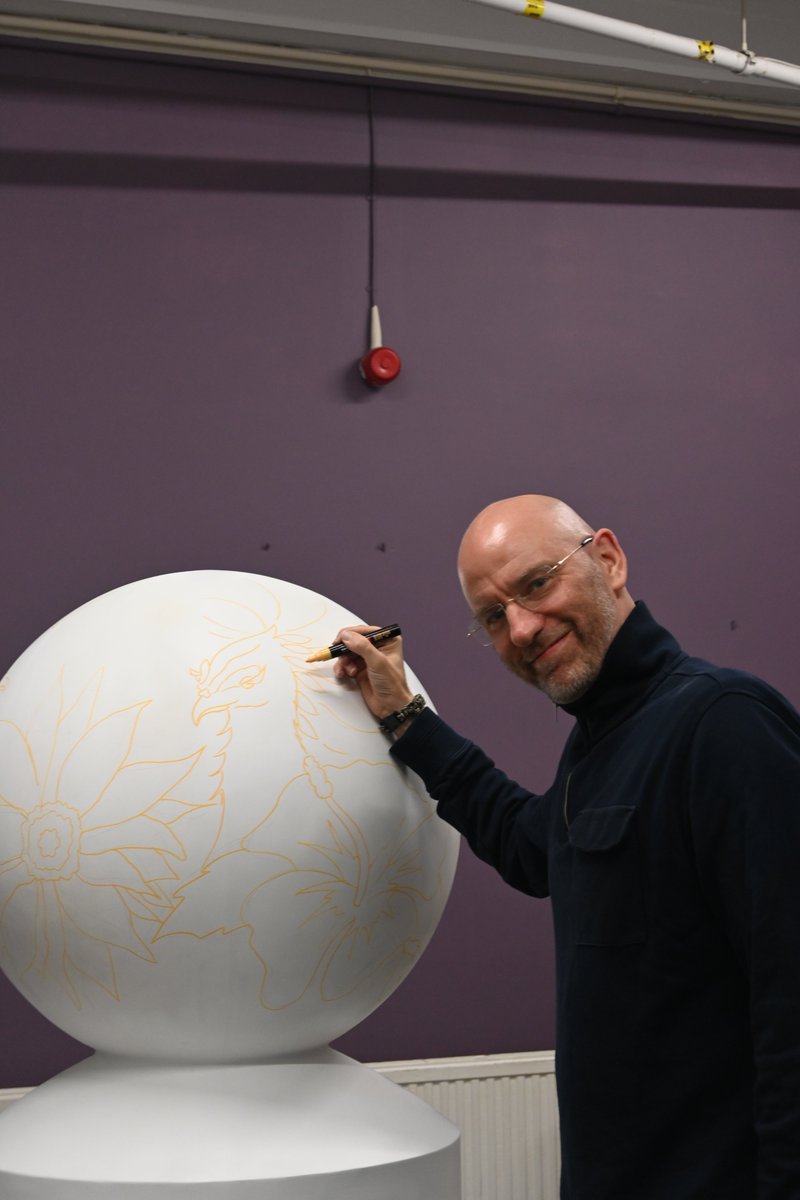 LivLighthouse's tweet photo. @TWR__org The World Reimagined, exhibition is now open and you are able to view our globe sculpture beautifully painted by @HarwoodAliArt on the third floor of the @World_Museum
#theworldreimagined #TWRLCR #raceequality #artist #liverpoollighthouse #community #ESOLstudents https://t.co/GIzyFwDE4u