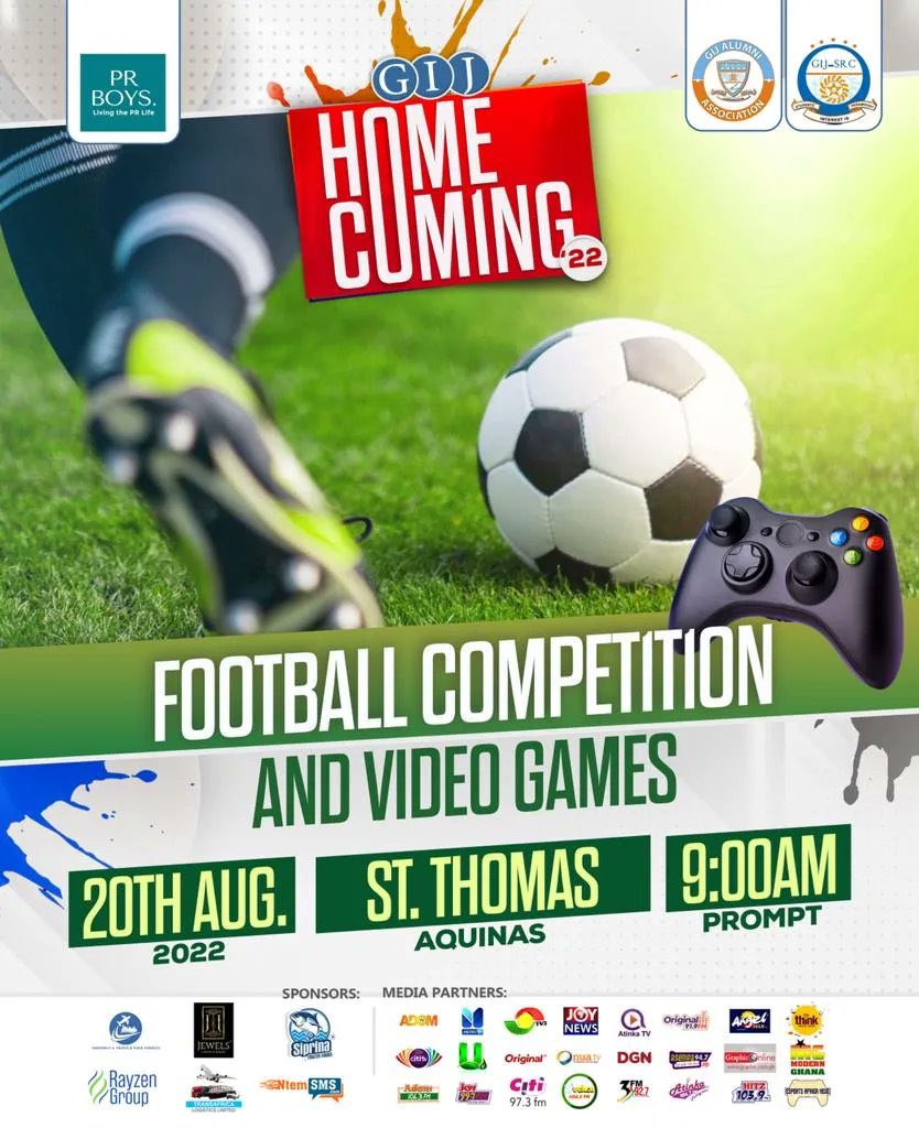 PRBOYSOfficial's tweet photo. This coming Saturday 20|08|22 promises to be a good one as we head to St. Thomas Aquinas for the homecoming football competition and video games. 

Come meet old buddies as we get entertained on and off the field.
#GIJHomeComing22 https://t.co/31jHbJXgjn