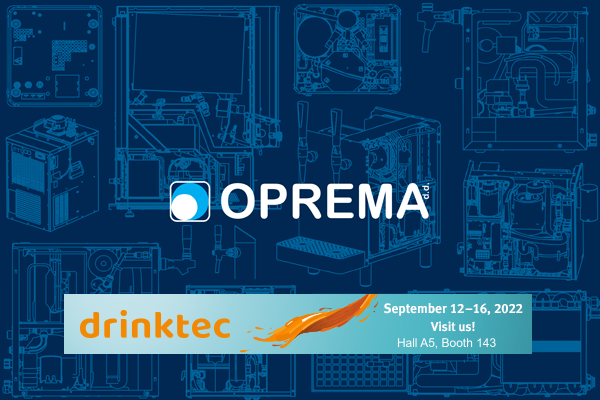 Come and visit us at the Drinktec 2022 fair - hall A5, stand 143 get to know with the news in our product range. #oprema #drinktec #beverage