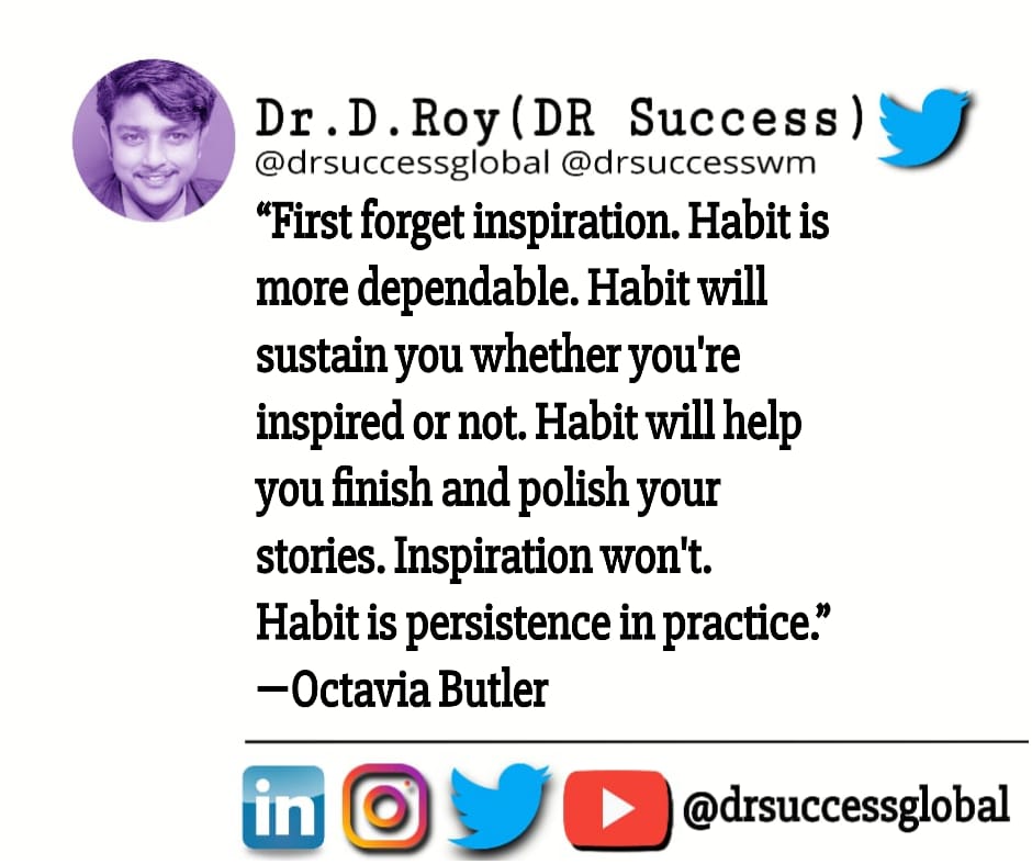 drsuccessglobal's tweet photo. type 'Yes' if Agree ....
Follow Dr.D.Roy The GenXYZ Leadership Authority® @drsuccessglobal

#keynoteSpeaker
#leadershipcoach #success #inspirational #quote #leadership #startup
#entrepreneurship 
#instagram
#viraltweets #viraltwitter https://t.co/ZYl419u3el