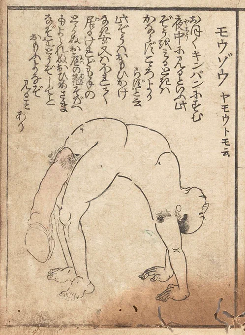 妄想(もうぞう)という新種のゾウさん🦣らしいです。

暁鐘成
『偶言三歳智恵』1825年刊行
日文研所蔵 