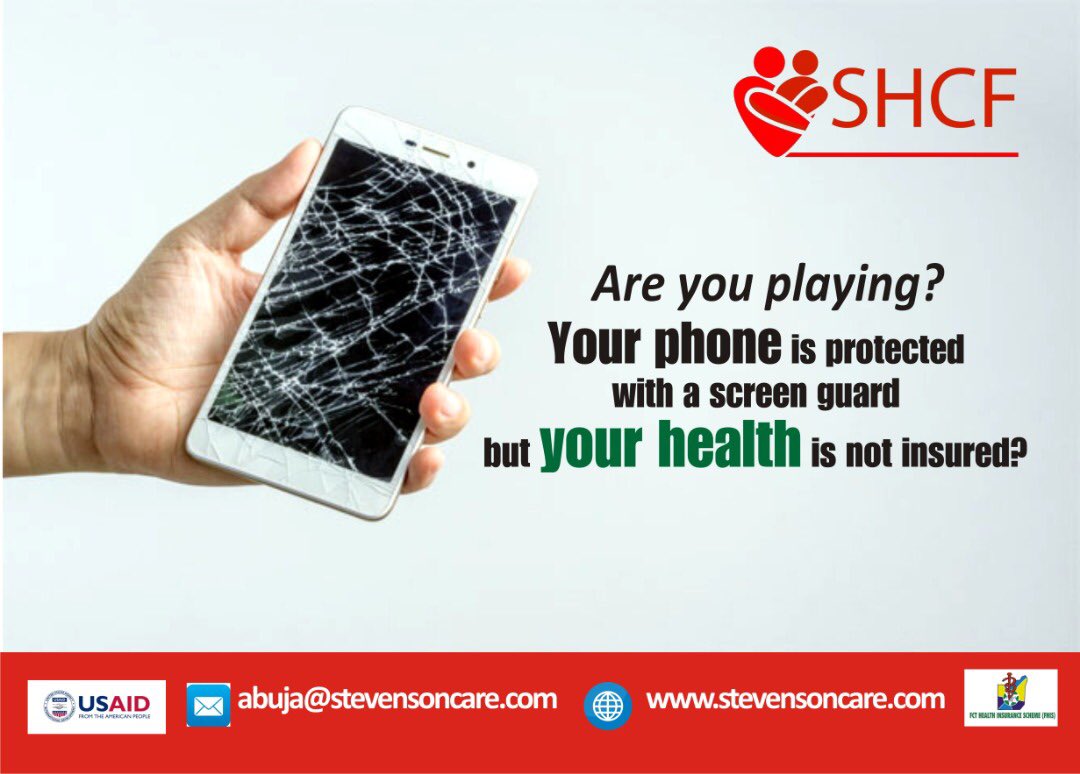stevenson_cares's tweet photo. Are you playing?
Health emergencies can occur at anytime. Get covered against any unplanned medical cost.
#shcf #usaid #nigeriaihp #fhis #fhisabuja #healthinsurance #abuja #abaji #abujamunicipal #bwari #gwagwalada #kuje #kwali #abujahmo #abujahealthcare #abujacommunity https://t.co/3QqFznEYtZ