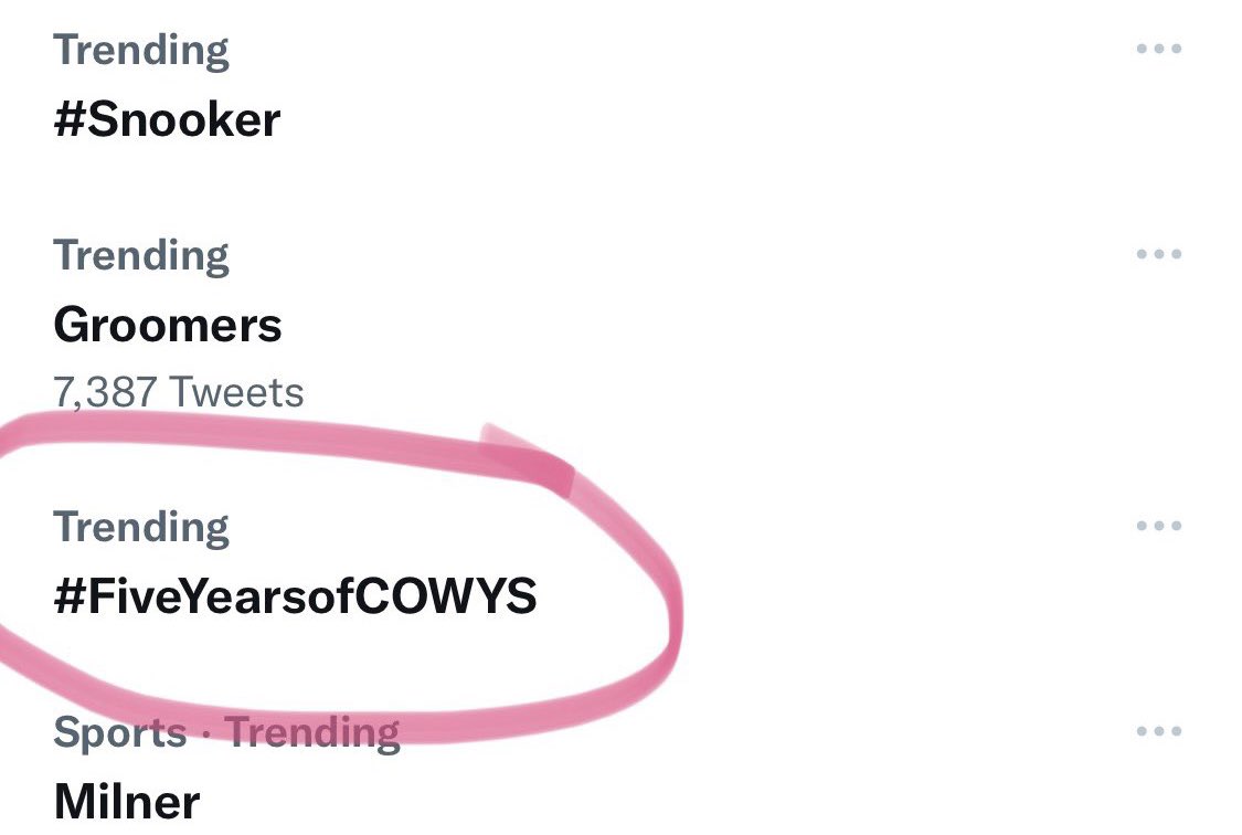 PeepMemorial's tweet photo. Thank you to everyone who helped us get #FiveYearsOfCOWYS trending in honour of the Come Over When You’re Sober anniversary yesterday! https://t.co/j799Rx0DqA