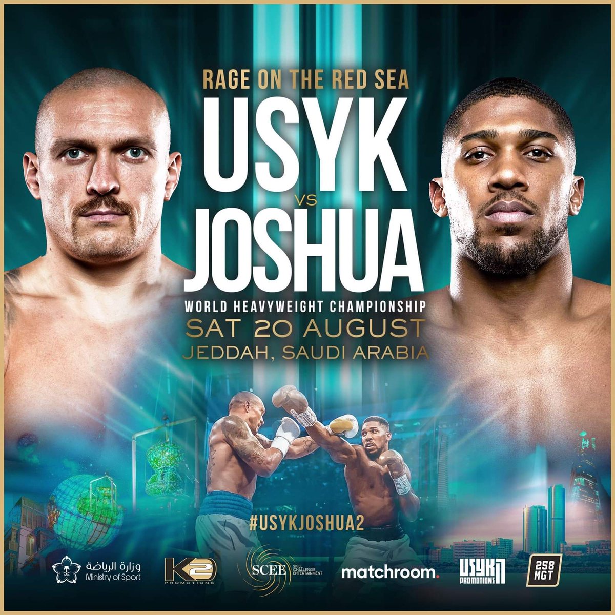 𝐁𝐢𝐠 𝐅𝐢𝐠𝐡𝐭 𝐍𝐢𝐠𝐡𝐭 🥊 
𝐔𝐒𝐘𝐊 𝐯 𝐉𝐎𝐒𝐇𝐔𝐀 𝟐 takes place this Saturday night. We'll be showing the build up and the fight live. Can Joshua somehow reclaim his belts or will Usyk outclass him again?