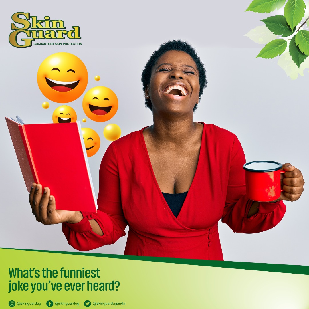 SkinGuardUganda's tweet photo. In this kind of weather, everyone can do with a hearty laugh. So what's the funniest joke you have ever heard? Happy Tell-A-Joke Day
#TellAJokeDay
#SkinGuardFun https://t.co/05gk6Z3Pco