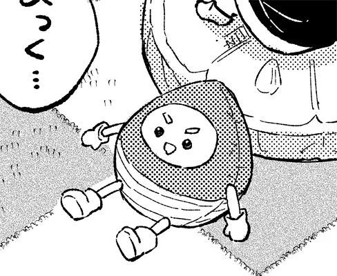 これはどんぐりが毎朝欠かさず見ている「リベンジ卍モーニング」内の「どんぐりたいそう」月曜～土曜日担当キャラクター【どんぐりせんぱい】です。
ちなみに日曜日は【きんぐどんぐり】担当のちょっと難しい体操になっています。
今回の本ではこれがにーちゃとどんぐりの大事件に繋がります…フフ https://t.co/KIFRMfoeoQ 