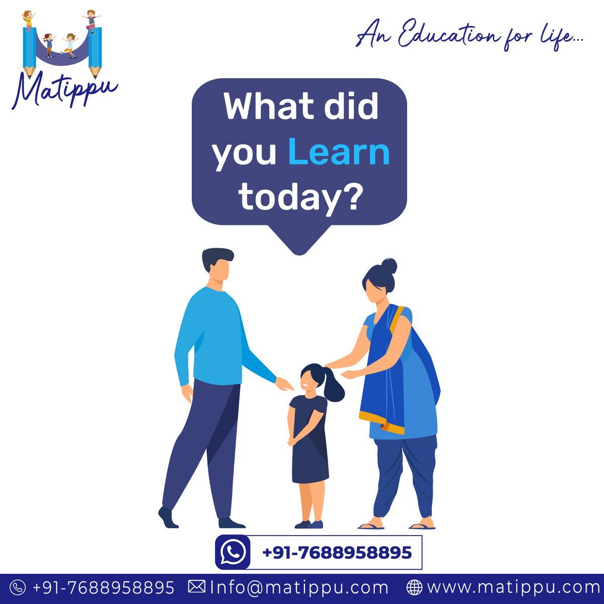 Matippu_'s tweet photo. Do you ask your kids what they learn?
At #Matippu - online holistic education platform we teach students inter-personal skills which will help them in their future.
#educational #edutwitter #education #onlinelearning #eLearning #Onlineclasses #jaipur #matippuholisticeducation https://t.co/hnWXQ3iFct