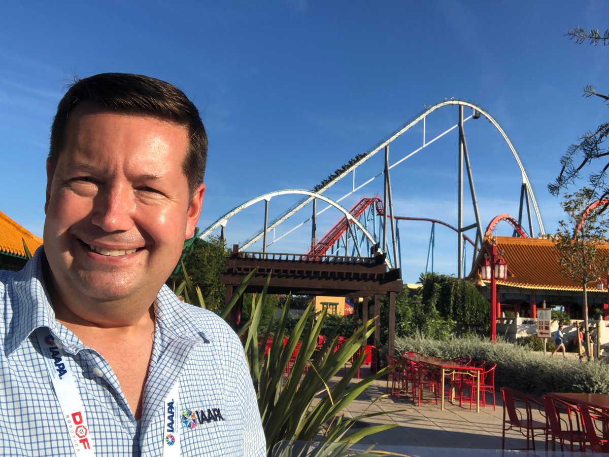 ScottFaisFun's tweet photo. It’s #NationalRollerCoasterDay! Here’s a few wild rides I’ve enjoyed in the past year: High Roller at @motiongateDubai in Dubai; Firewhip at @BetoCarrero in Brazil; Raptor at @cedarpoint in Ohio: and Shambhala at @PortAventura_UK in Spain. #IAAPALovesCoasters https://t.co/fVDgn7oXjP