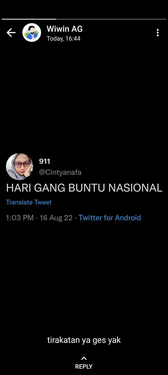 titodurriz's tweet photo. @Cintyanafa twitt mu kayae bentar lagi trending sih di kontak² WA ku wkwkwk https://t.co/2tKqs8uD9b