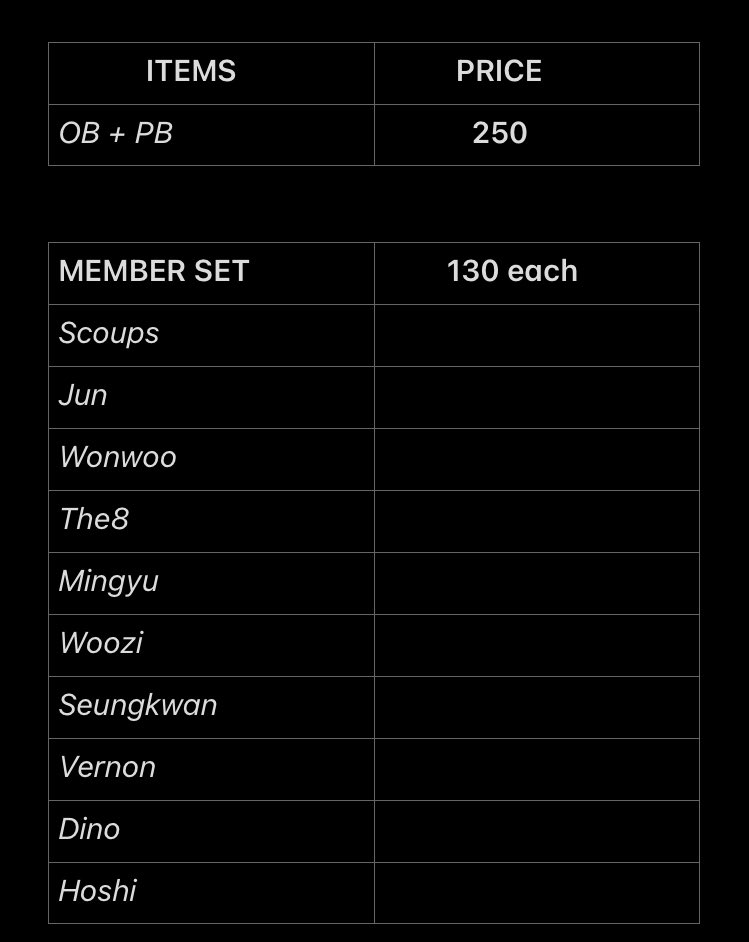 pamsbns's tweet photo. [ #SandPbentables ]
WTS LFB BTS PH

SVT 7th Carat Membership Kit Tingi

— NETA after release
— secured
— dop : full payo / 50% payo, remaining balance on Aug 30
— rcbyt

# wts lfb seventeen svt 7th membership kit tingi joshua junhui woozi seungkwan vernon dino https://t.co/ePZVR5poat