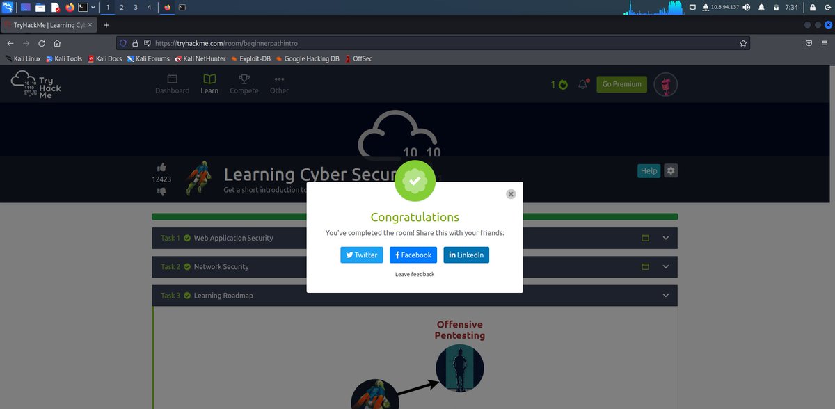AlwinThanatos's tweet photo. Learning Cyber Security - I have just completed this room! Check it out: https://t.co/NzzCwyW39D #tryhackme #cyber fundamentals #beginnerpathintro via @tryhackme https://t.co/zULGSw7fdn