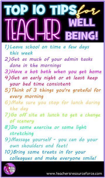 Here’s 10 helpful, self care reminders as you plan your school year #SelfCare #TeacherHealth #TuesdayTip