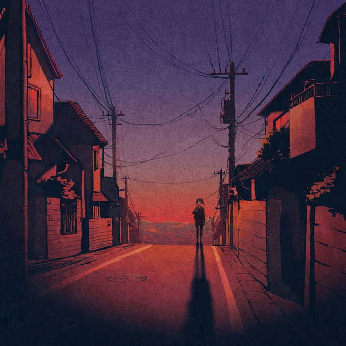 「power lines standing」 illustration images(Latest)｜5pages