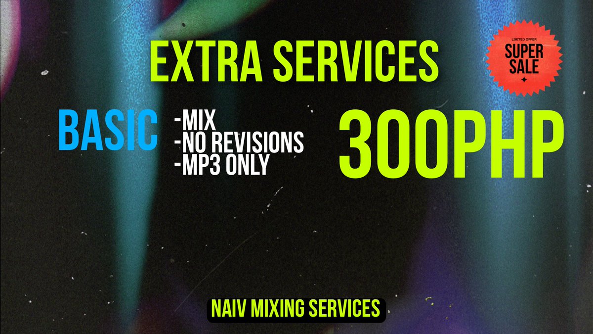 realivanmusic's tweet photo. help ya boi out!!! tryna get some pocket $$$ before school starts!!!

hmu for PREMIUM MIXING SERVICES!!!

30% off on ALL MIXING BUNDLES!!! (first 10 lang po)

ipopost ko separately yung mga minix ko na before luv y'all!!! https://t.co/xjVuwTH12h