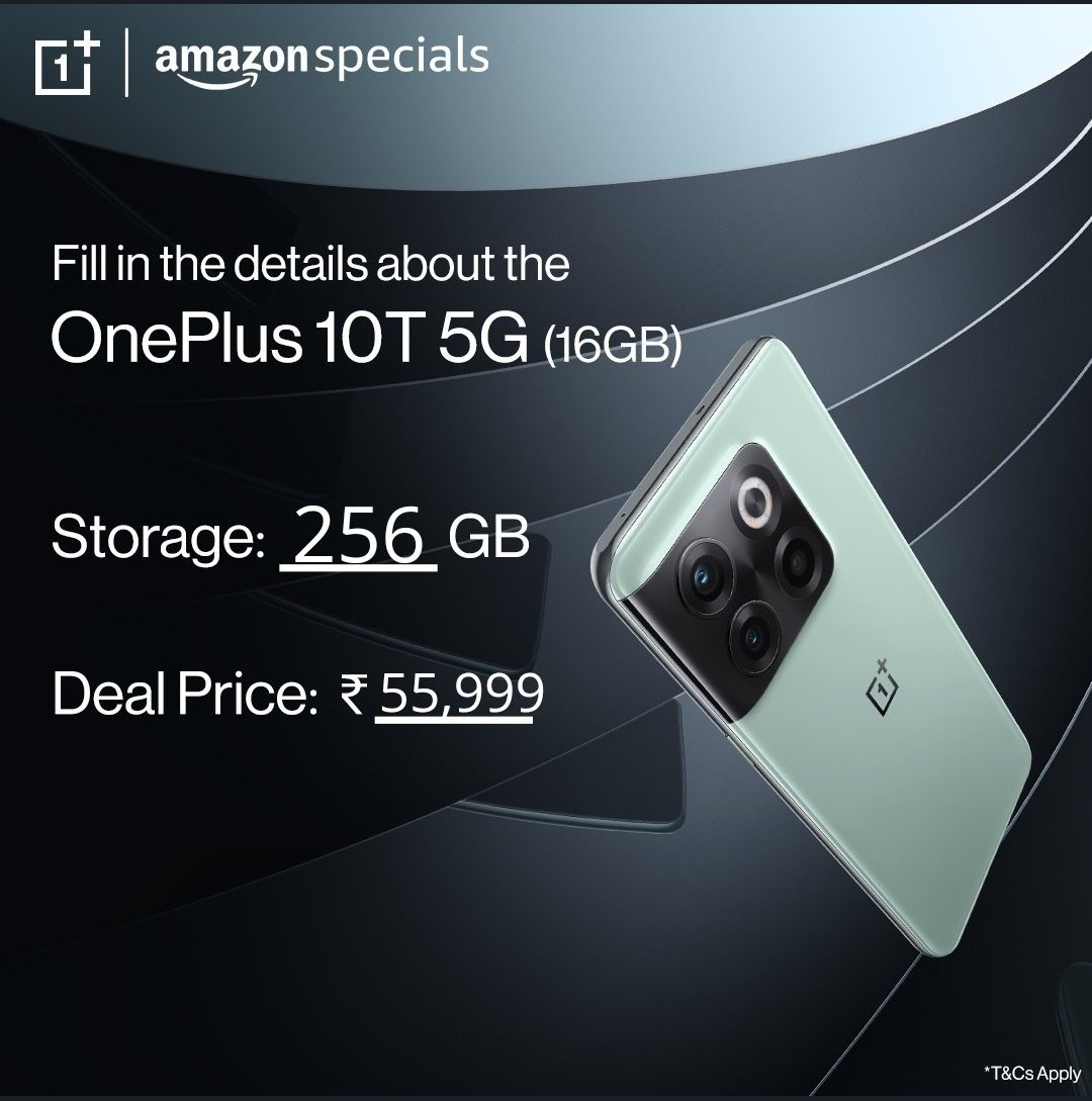 GoraPanjwar's tweet photo. @amazonIN Storage: 256 GB
Deal Price: ₹55,999/-

@amazonIN #OnePlus10TOnAmazonContest

Join
@RashmiHN6 
@TaniyaA48316282 https://t.co/3EzIMeZd8t