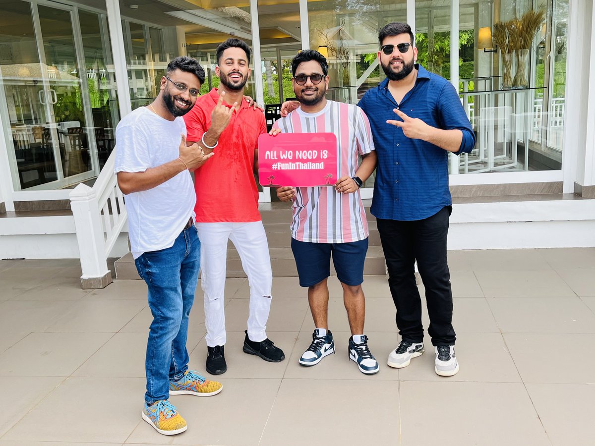 AppLabsAI's tweet photo. Our team is back with a bag full of memories from #Thailand📸
The last 4 days have been enriching, memorable & refreshing as the trip was truly a perfect weekend getaway.
Here is a glimpse of the memorable #vacation together😍
#TeamApplabs #LifeAtApplabs #Applabs https://t.co/s0hMg9a1LB