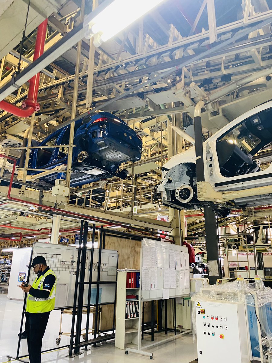 ToyotaSA's tweet photo. Your locally built vehicles are almost ready to take on SA roads once again. Here’s a sneak peak at the Assembly Plant fully operational once again. #RebuildingBetterTogether https://t.co/o6uERDTB13